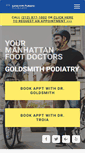 Mobile Screenshot of goldsmithpodiatry.com